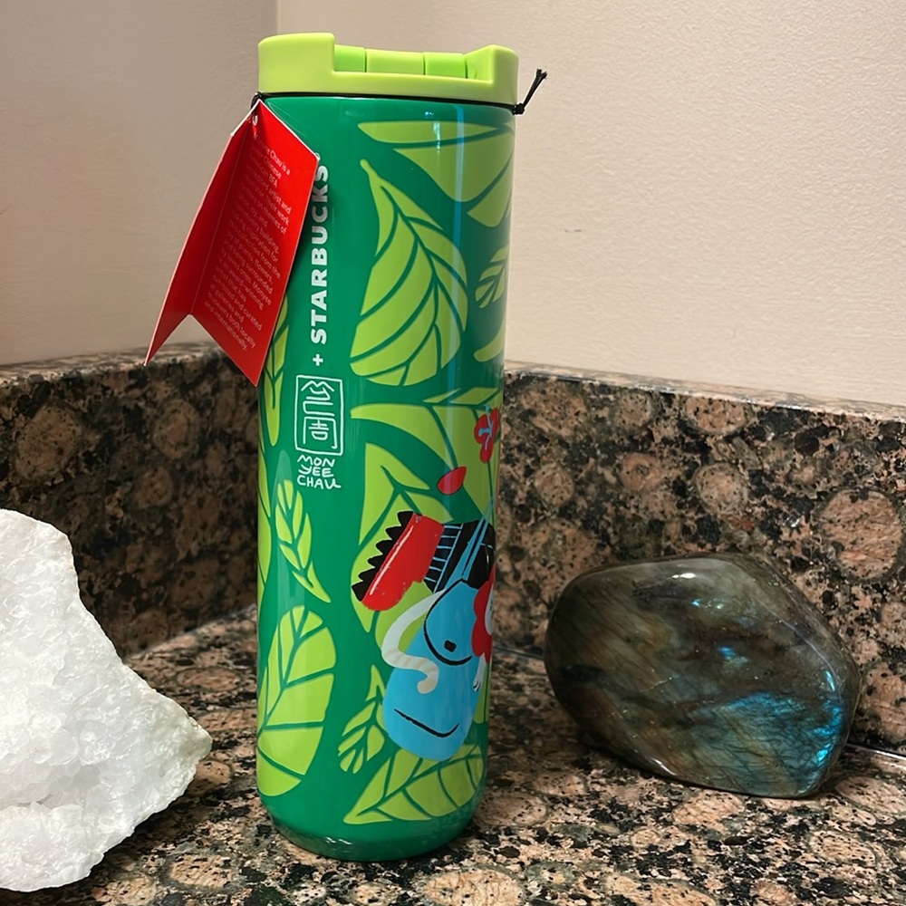 Starbucks Limited Edition Monyee Chau Artist 16oz Stainless Hot/Cold Tumbler NWT - Picture 8 of 11